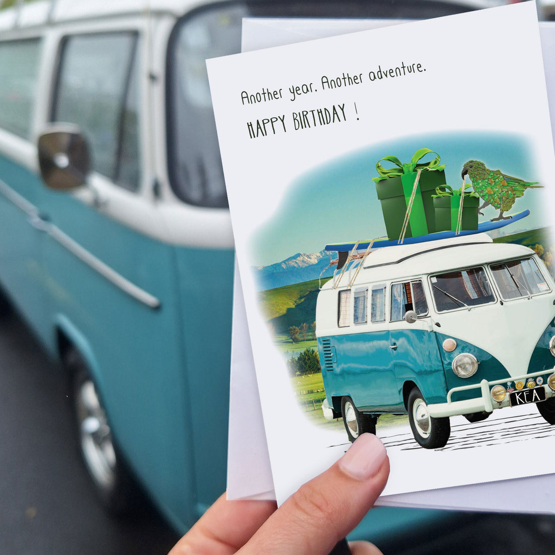 Another adventure: NZ Made Greeting Card, Birthday, Kiwiana, by Icandy Design Ltd