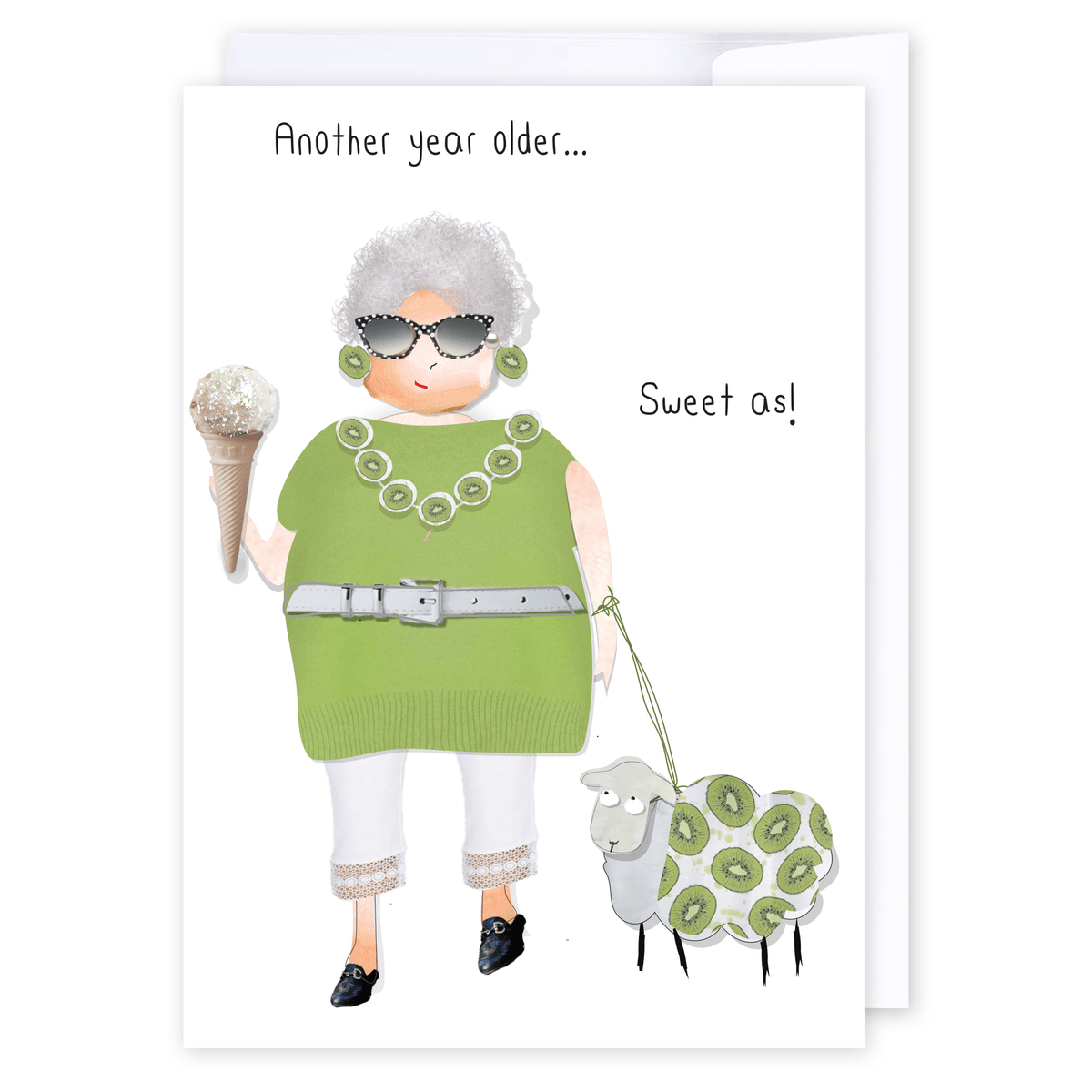 Another year older: NZ Made Greeting Card, Birthday, Hilda & Co., New by iCandy Publishing
