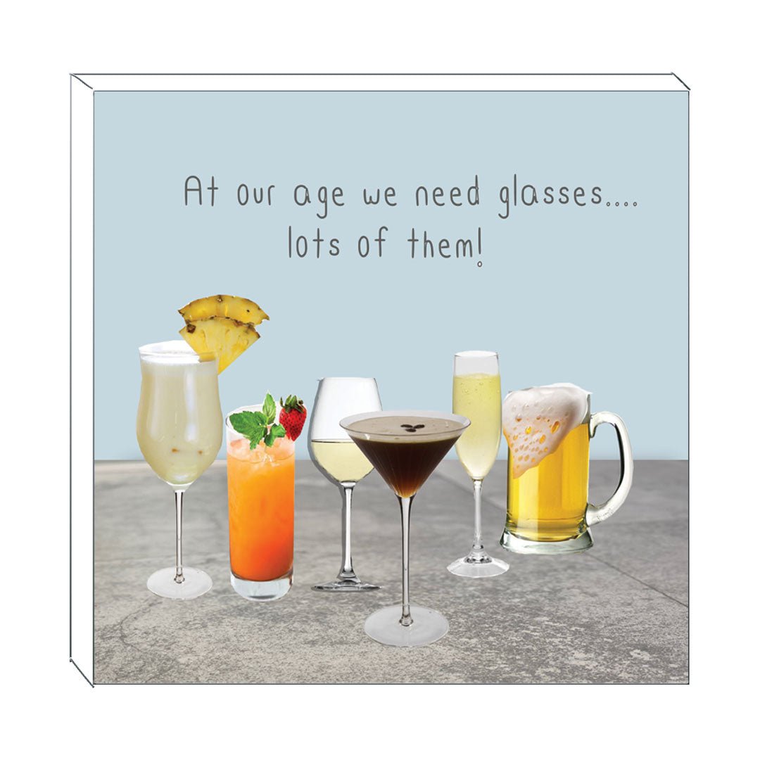 Art Block - At Our Age: NZ Made Greeting Card, , , by Icandy Design Ltd