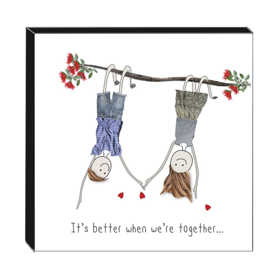 Art Block - Better Together: NZ Made Greeting Card, , , by Icandy Design Ltd