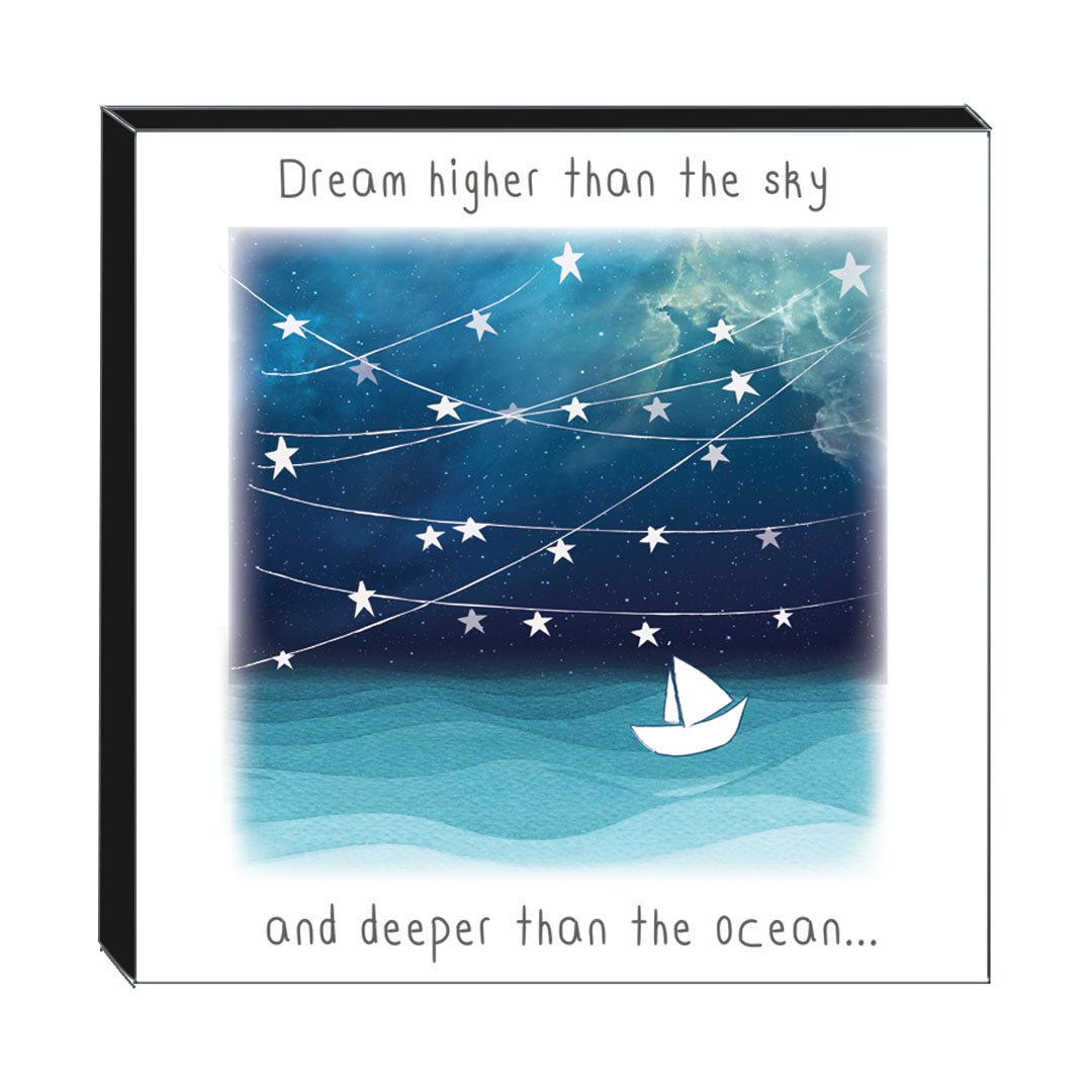 Art Block - Dream Higher: NZ Made Greeting Card, , , by Icandy Design Ltd