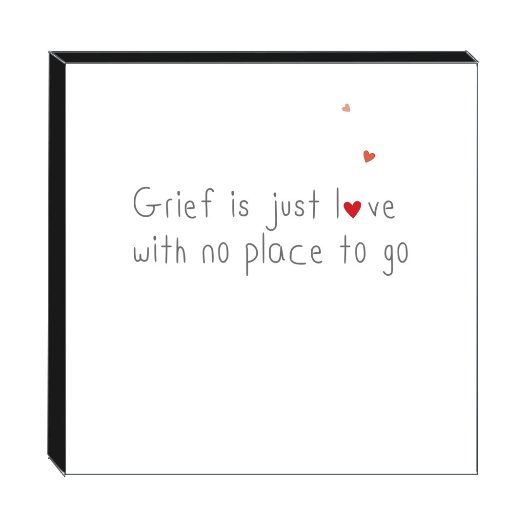 Art Block - Grief: NZ Made Greeting Card, , , by Icandy Design Ltd