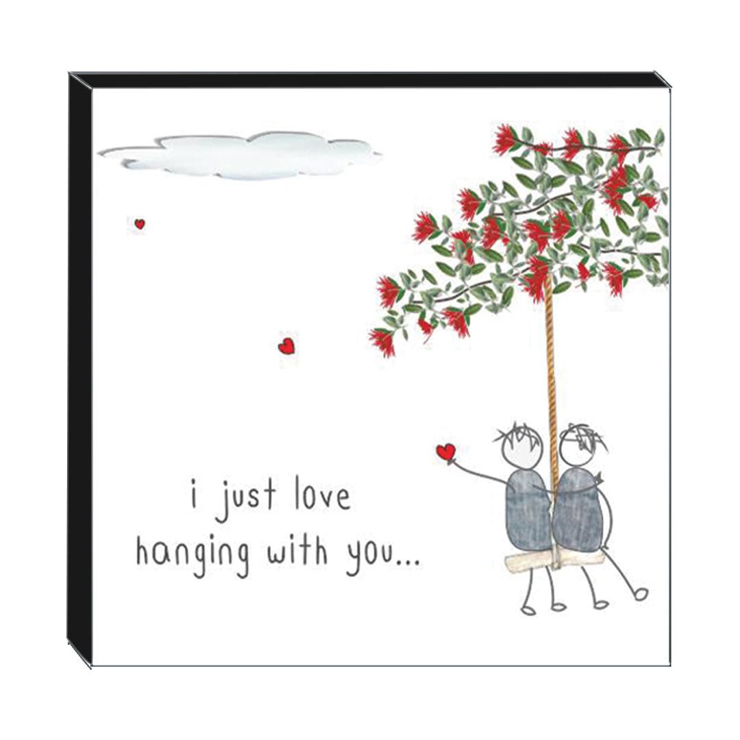 Art Block - Hanging With You: NZ Made Greeting Card, , , by Icandy Design Ltd