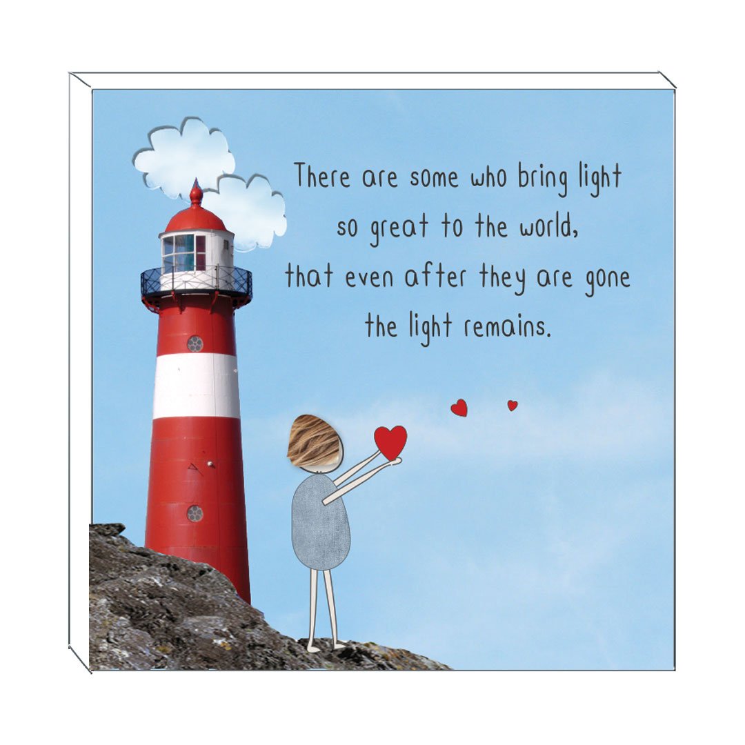 Art Block - Some Bring Light: NZ Made Greeting Card, , , by Icandy Design Ltd