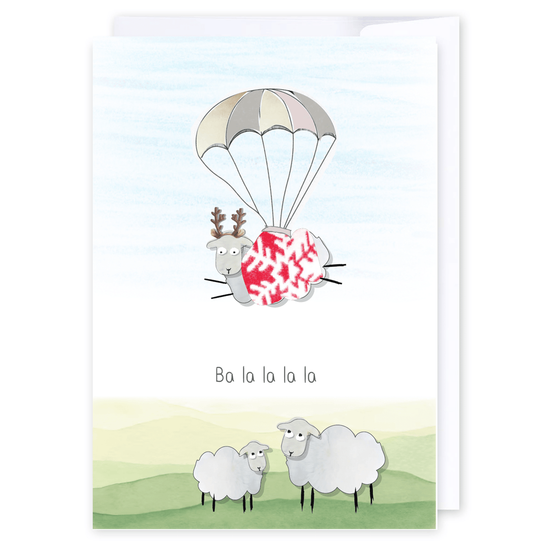 Ba la la la la: NZ Made Greeting Card, Christmas, Jandal &amp; Ink, New by iCandy Publishing