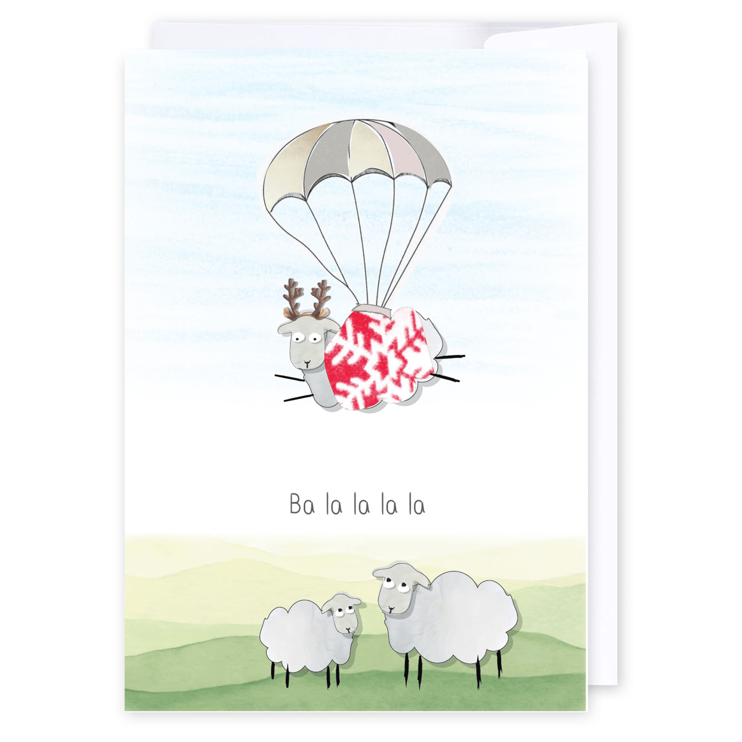 Ba la la la la: NZ Made Greeting Card, Christmas, Jandal &amp; Ink, New by iCandy Publishing