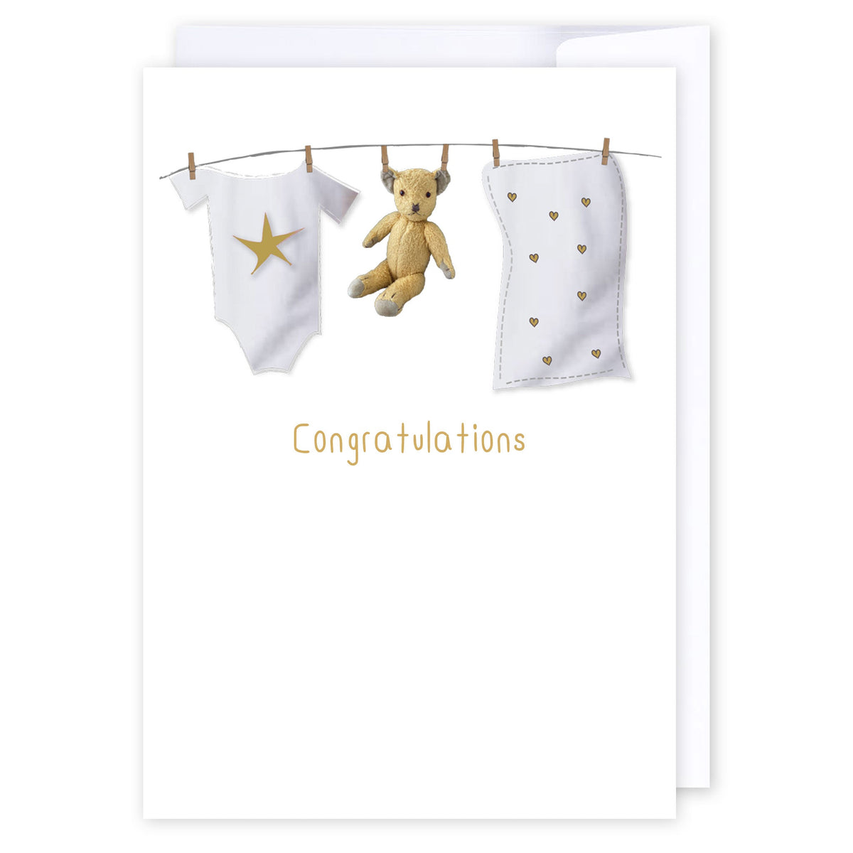 Baby washing line: NZ Made Greeting Card, Baby, Best sellers, Lisa's letters by iCandy Publishing