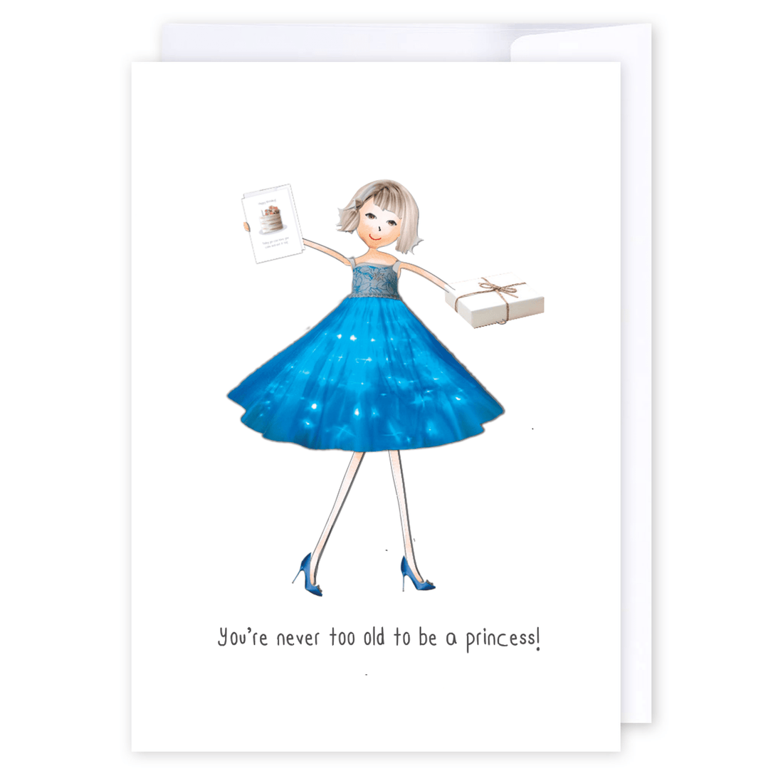 Be a princess: NZ Made Greeting Card, Best sellers, Birthday, For Her by Icandy Design Ltd