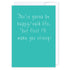 Be Happy said life: NZ Made Greeting Card, Clearance, Encouragement, by Icandy Design Ltd