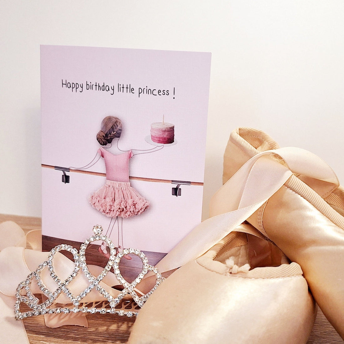 Birthday Ballerina princess: NZ Made Greeting Card, Birthday, For Kids, by Icandy Design Ltd