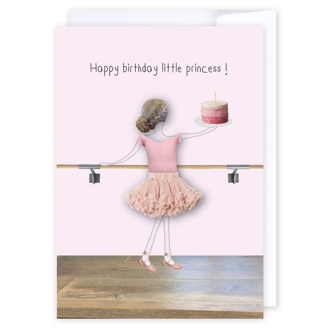 Birthday Ballerina princess: NZ Made Greeting Card, Birthday, For Kids, by Icandy Design Ltd