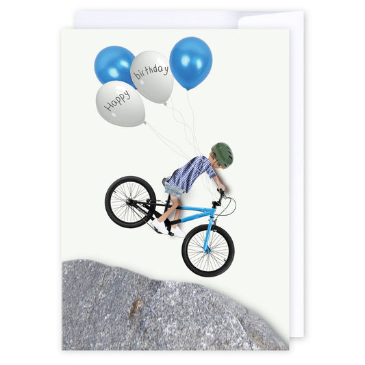 Birthday Bike: NZ Made Greeting Card, Birthday, For Kids, Lisa's letters by iCandy Publishing