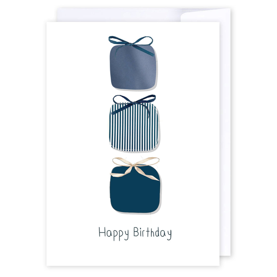 Blue Gifts: NZ Made Greeting Card, Birthday, New, by Icandy Design Ltd