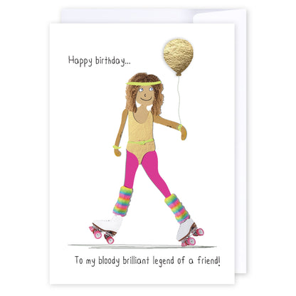 Brilliant legend: NZ Made Greeting Card, Best sellers, Birthday, For Her by Icandy Design Ltd