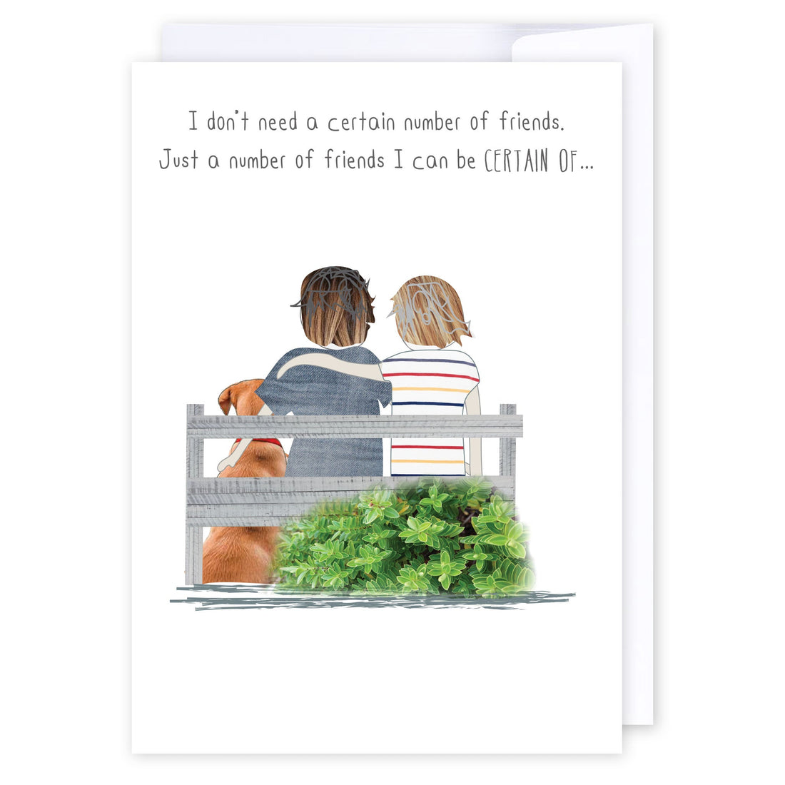 Certain friends: NZ Made Greeting Card, Friendship, , by Icandy Design Ltd