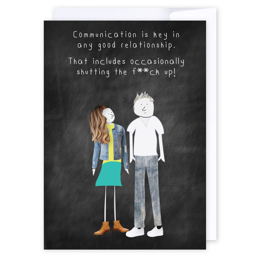 Communication!: NZ Made Greeting Card, Clearance, Fun, Love by Icandy Design Ltd