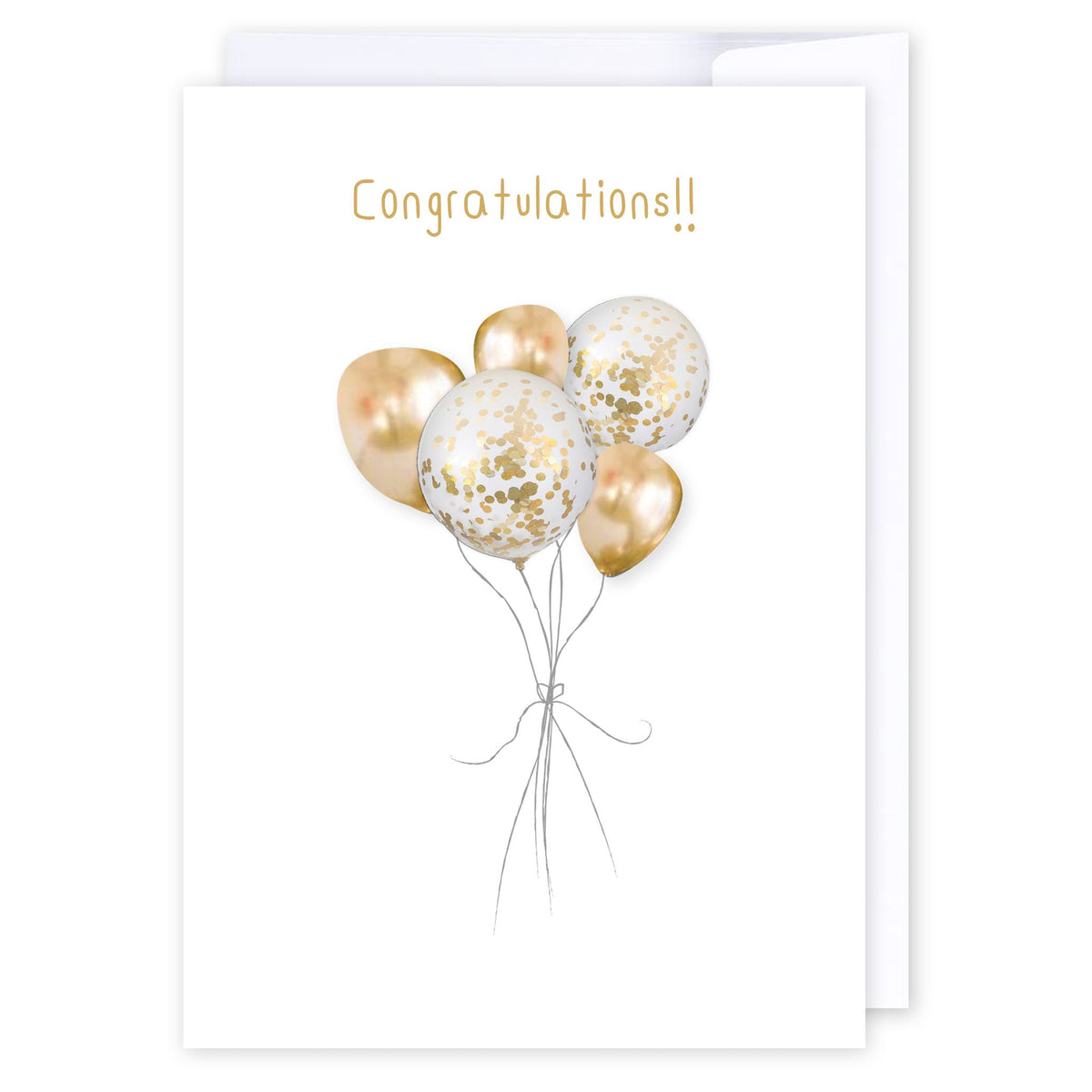 Congratulations Balloons: NZ Made Greeting Card, Congratulations, Lisa's letters, by iCandy Publishing