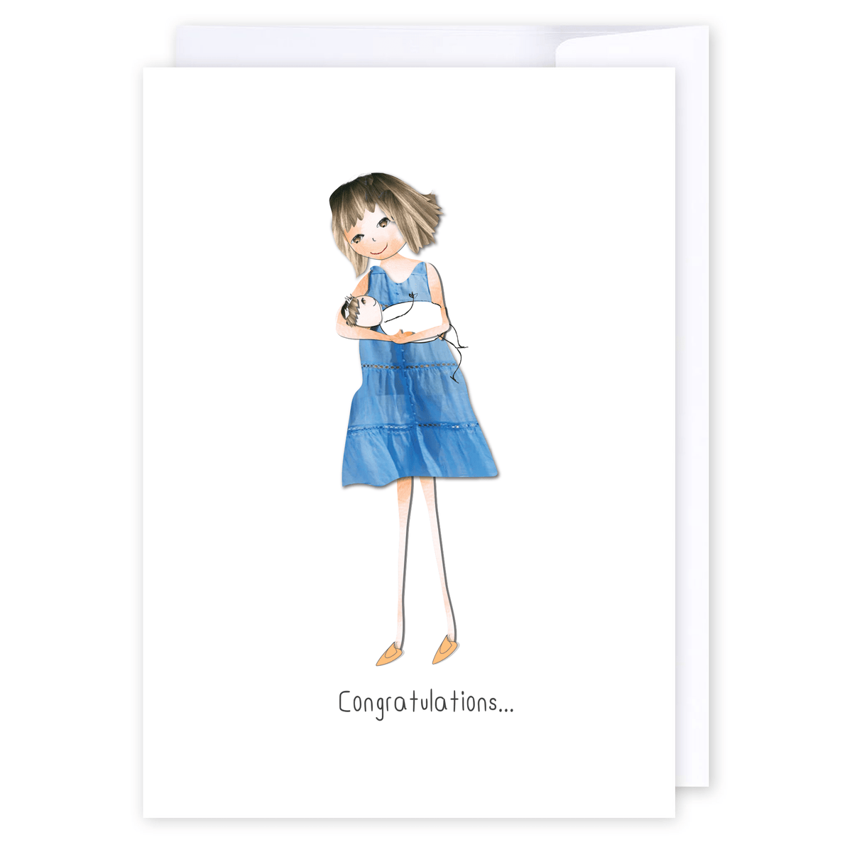 Congratulations: NZ Made Greeting Card, Baby, Lisa's letters, by iCandy Publishing