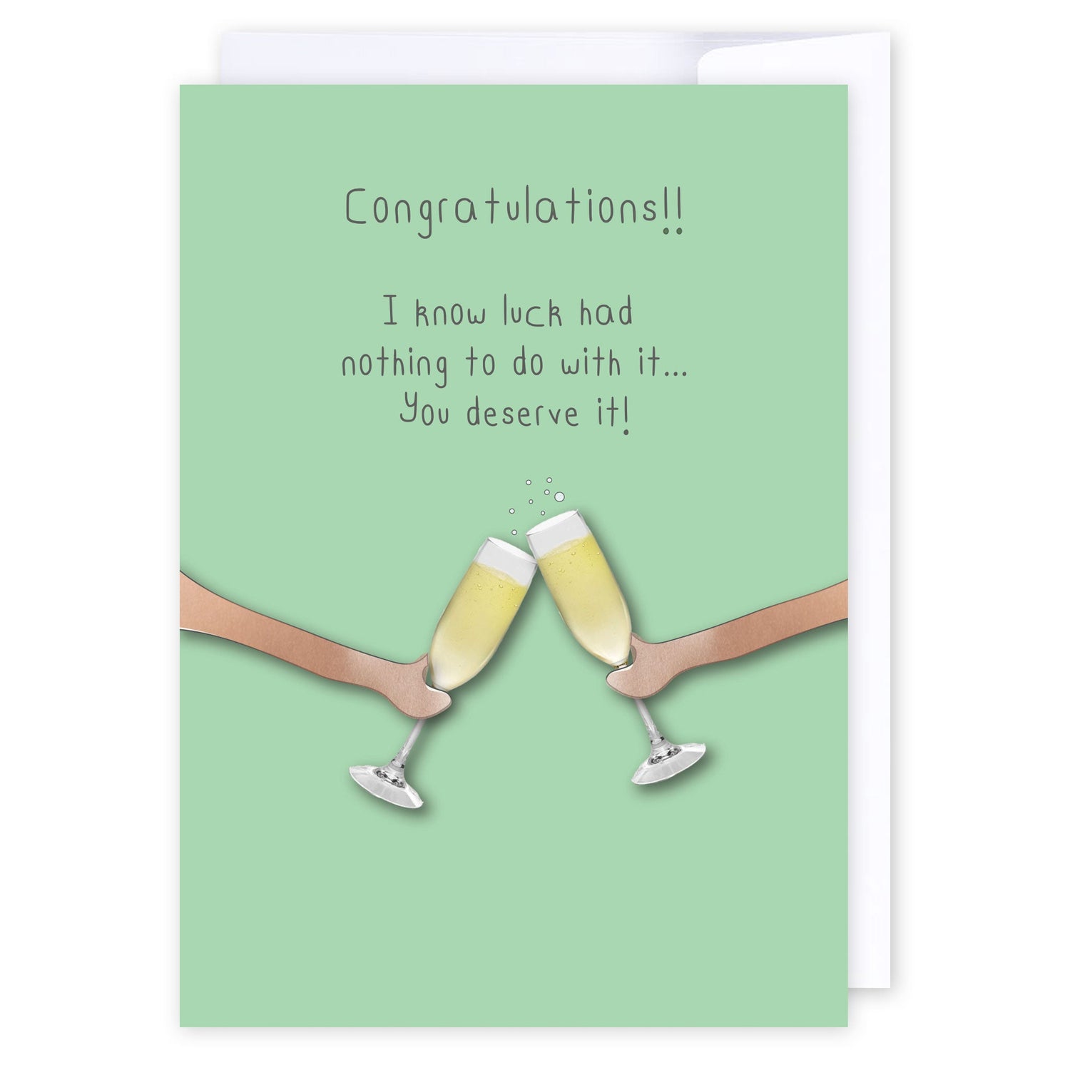 Congratulations you deserve it!: NZ Made Greeting Card, Clearance, Congratulations, by Icandy Design Ltd