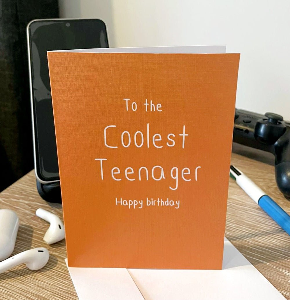 Coolest Teenager: NZ Made Greeting Card, Birthday, Children, New by Icandy Design Ltd