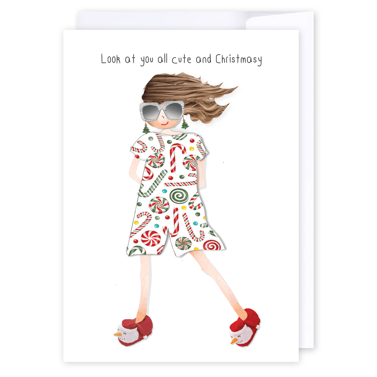 Cute and Christmasy: NZ Made Greeting Card, Christmas, Hilda & Co., New by iCandy Publishing