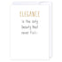 Elegance: NZ Made Greeting Card, Clearance, Inspiration, by Icandy Design Ltd