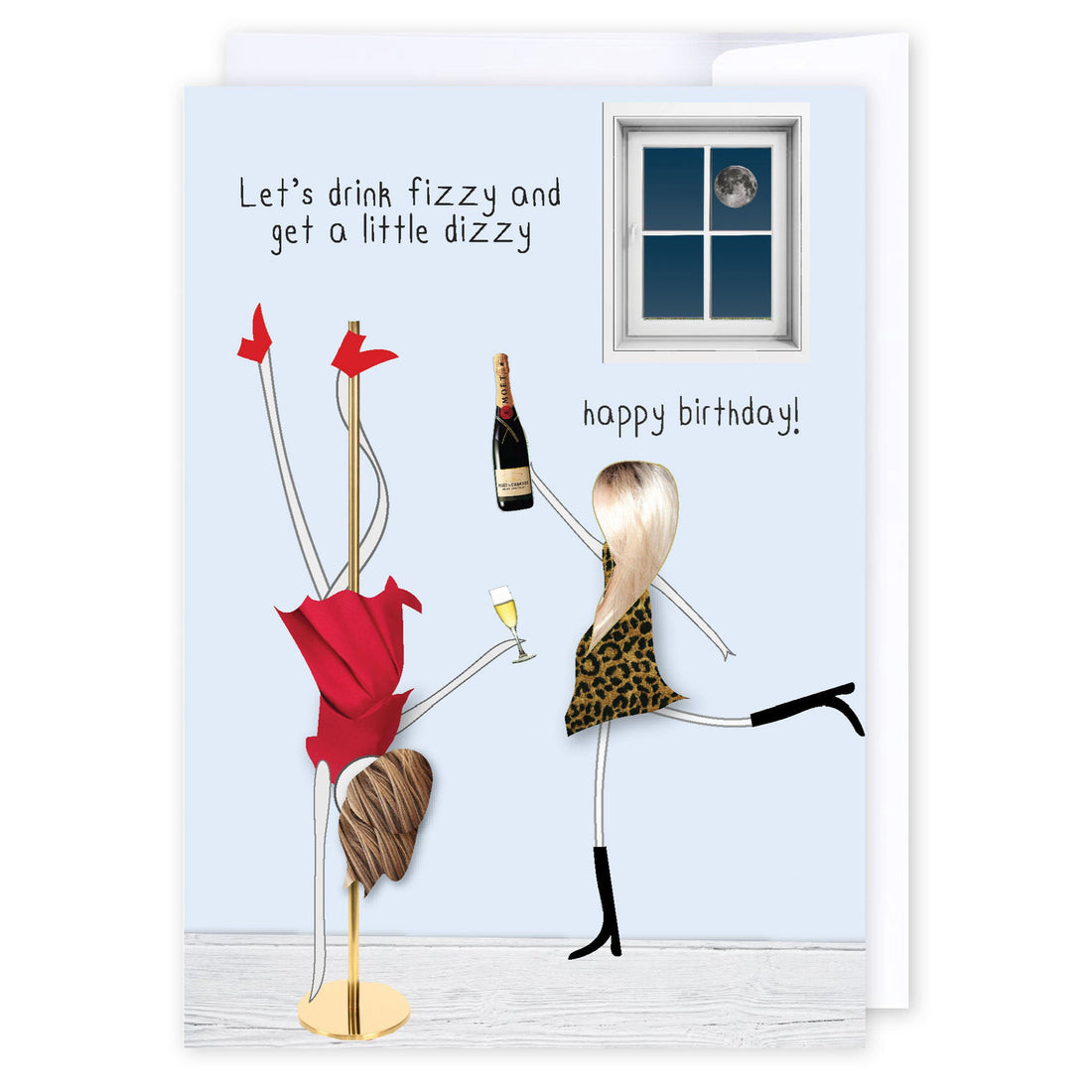 Fizzy dizzy birthday: NZ Made Greeting Card, Best sellers, Birthday, For Her by Icandy Design Ltd