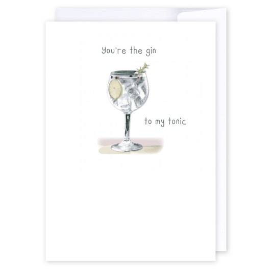 Gin to my Tonic: NZ Made Greeting Card, Anniversary, Birthday, Lisa's letters by iCandy Publishing