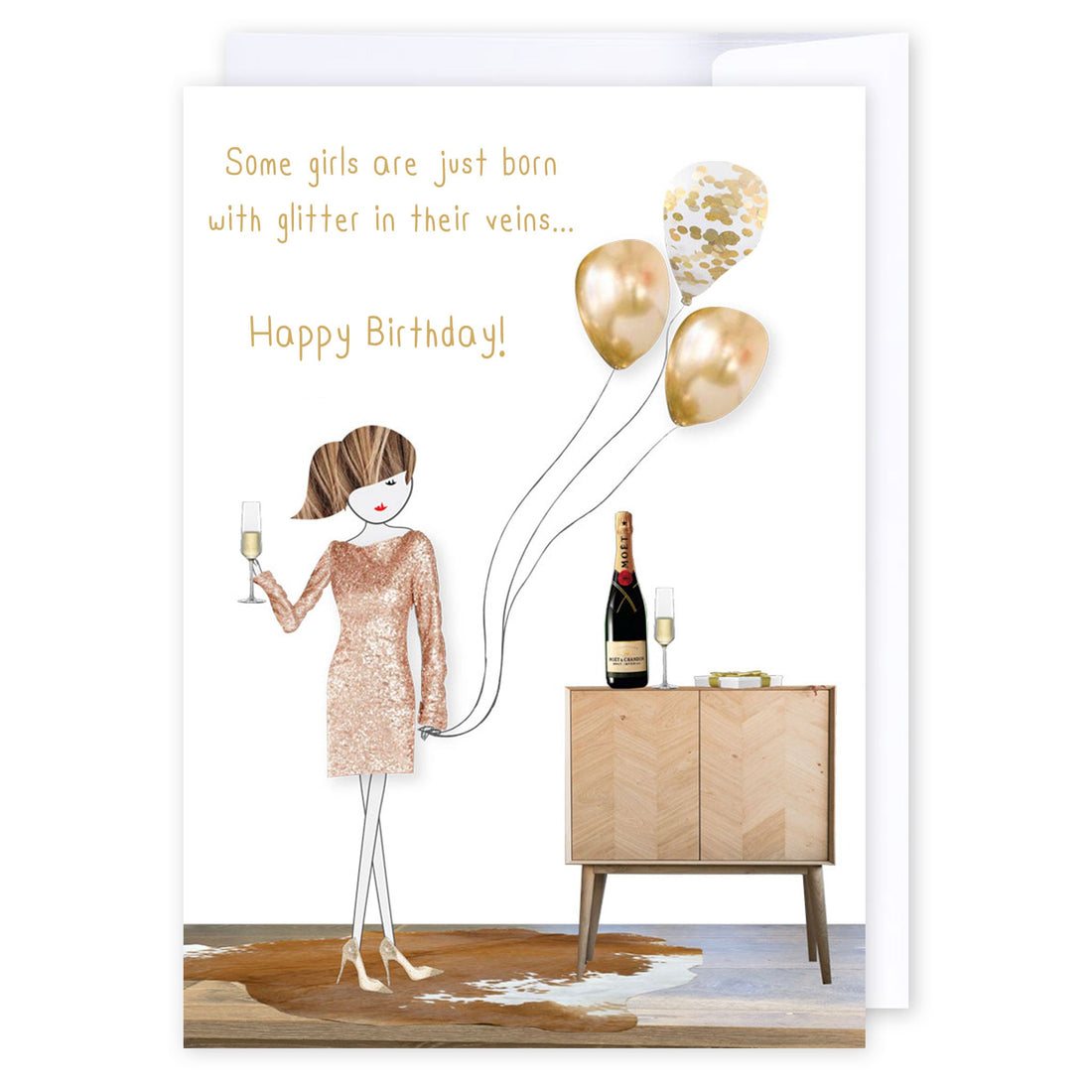 Glitter in veins: NZ Made Greeting Card, Best sellers, Birthday, For Her by Icandy Design Ltd