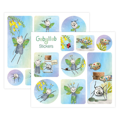 Gubyllub Stickers: NZ Made Greeting Card, , , by Icandy Design Ltd