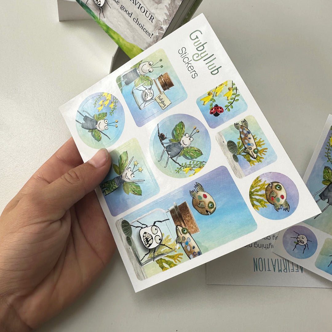 Gubyllub Stickers: NZ Made Greeting Card, , , by Icandy Design Ltd