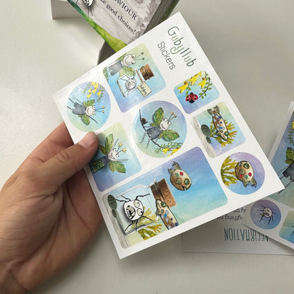 Gubyllub Stickers: NZ Made Greeting Card, , , by Icandy Design Ltd