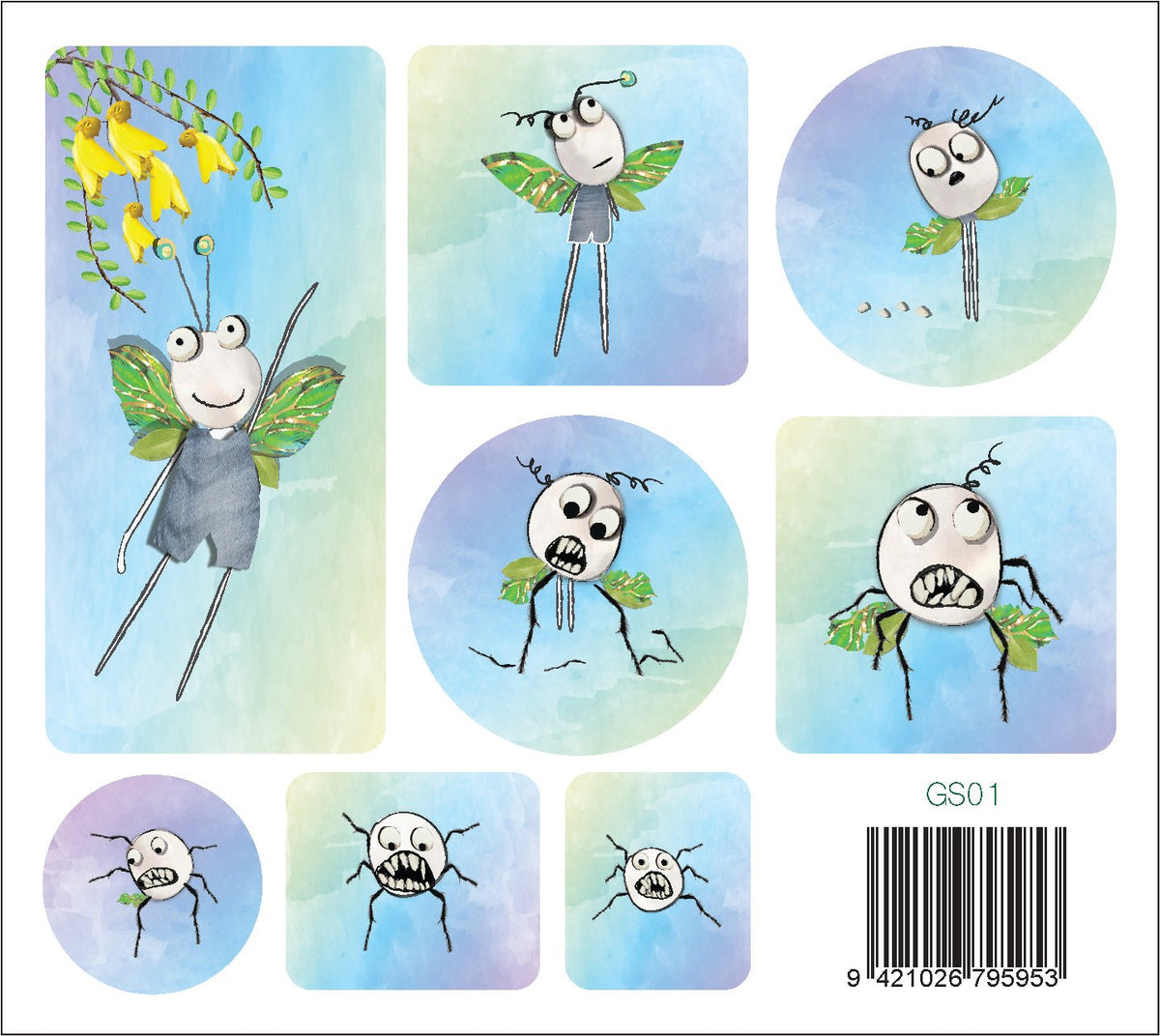 Gubyllub Stickers: NZ Made Greeting Card, , , by iCandy Publishing