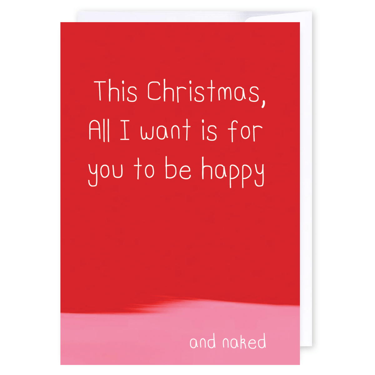 Happy and Naked: NZ Made Greeting Card, Christmas, Hilda & Co., Kiwiana by iCandy Publishing