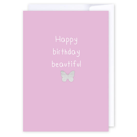 Happy birthday beautiful: NZ Made Greeting Card, Birthday, For Her, Lisa's letters by iCandy Publishing
