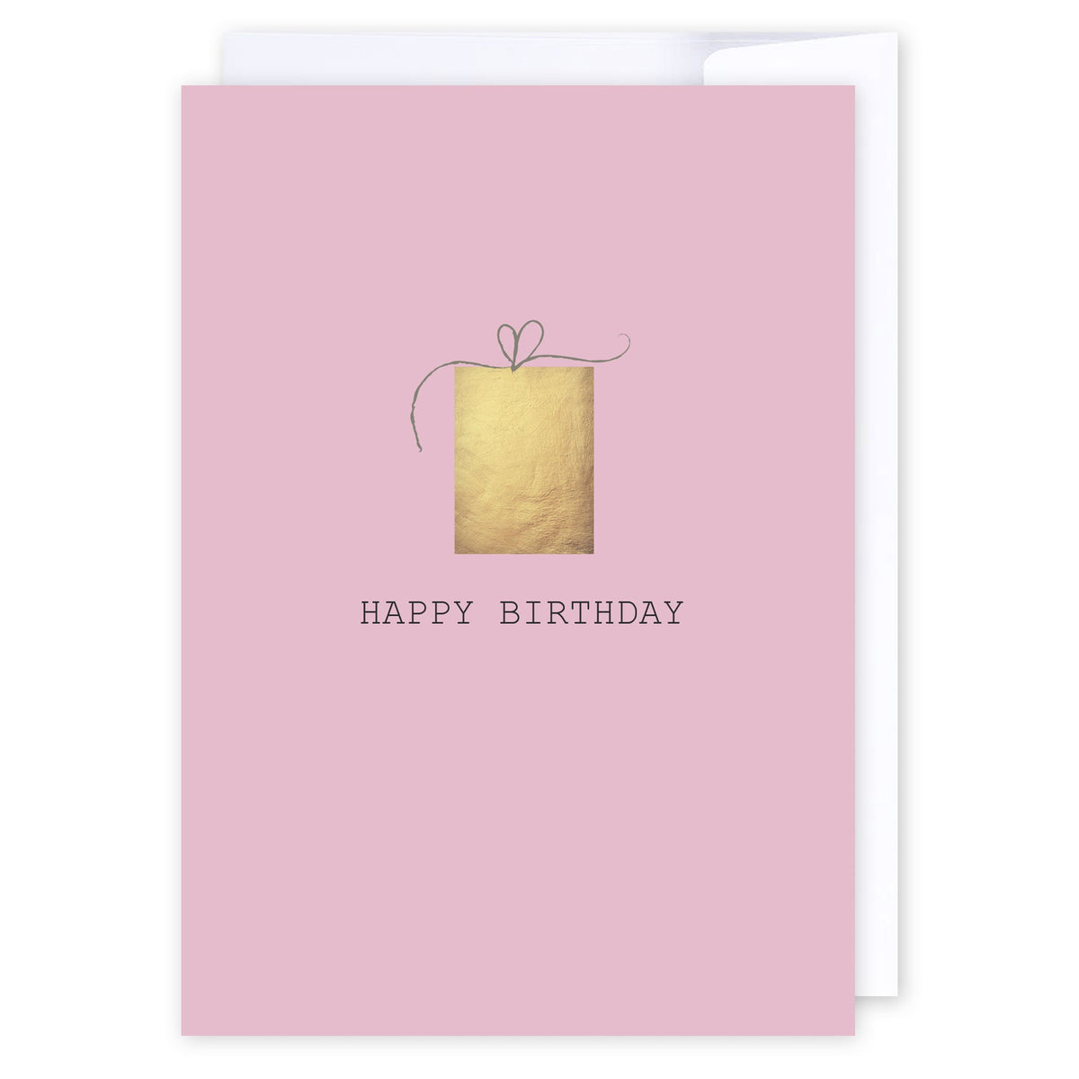 Happy birthday pink and gold gift: NZ Made Greeting Card, Birthday, Lisa's letters, by iCandy Publishing