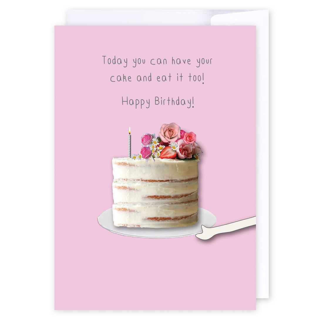 Happy cake day: NZ Made Greeting Card, Birthday, For Her, Teens by Icandy Design Ltd