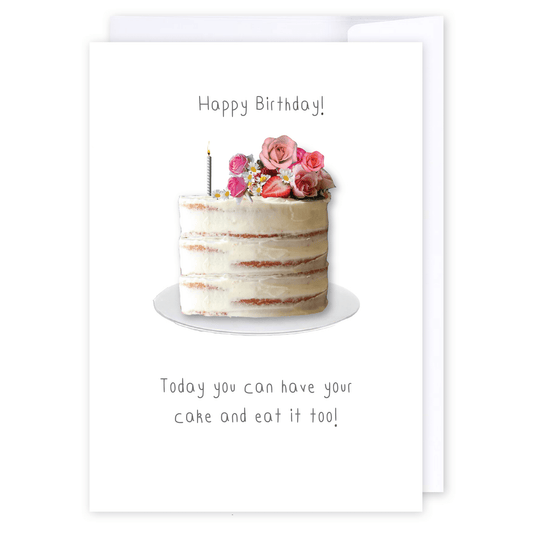 Happy cake day: NZ Made Greeting Card, Birthday, For Her, Lisa's letters by iCandy Publishing