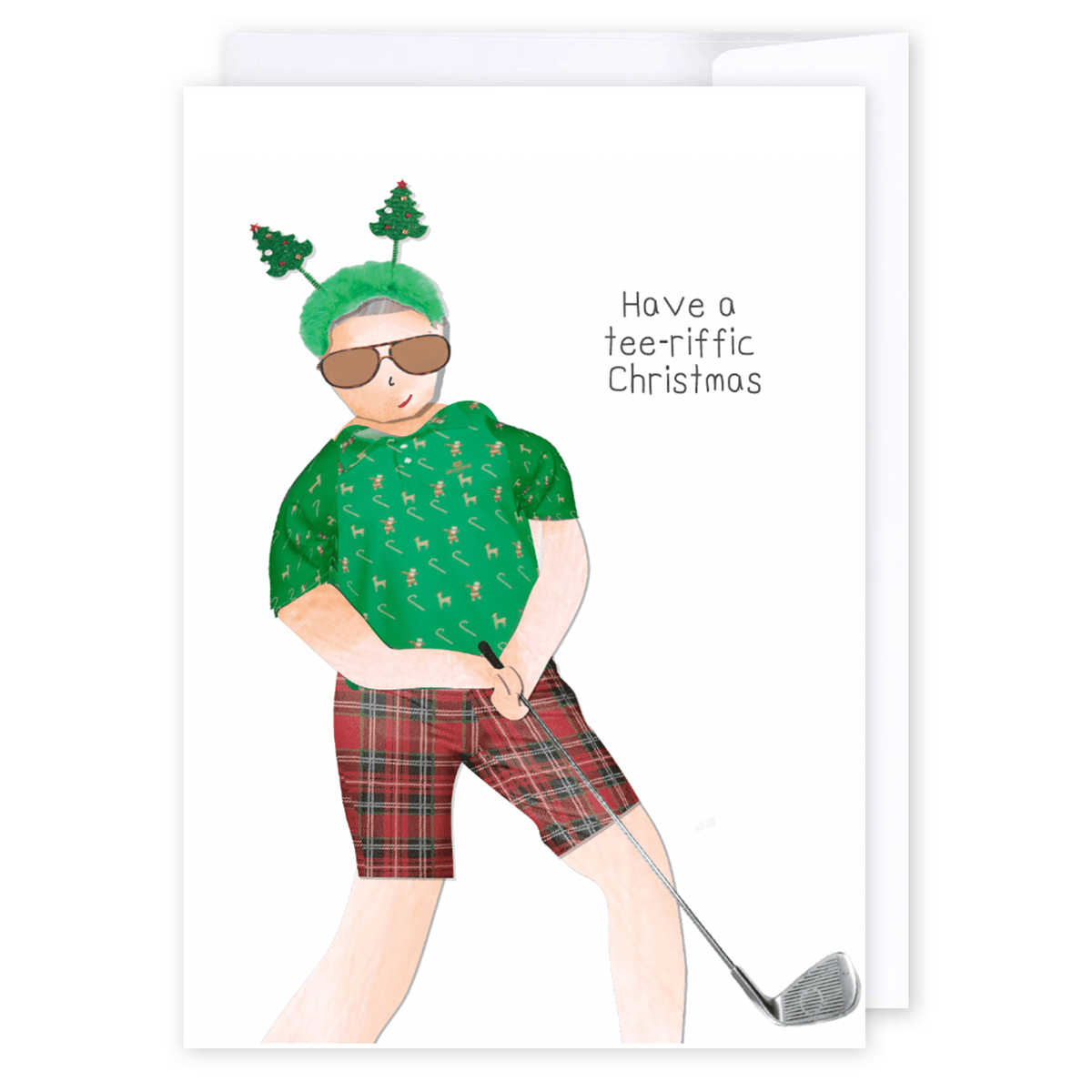 Have a Tee - riffic Christmas: NZ Made Greeting Card, Christmas, Hilda & Co., New by iCandy Publishing