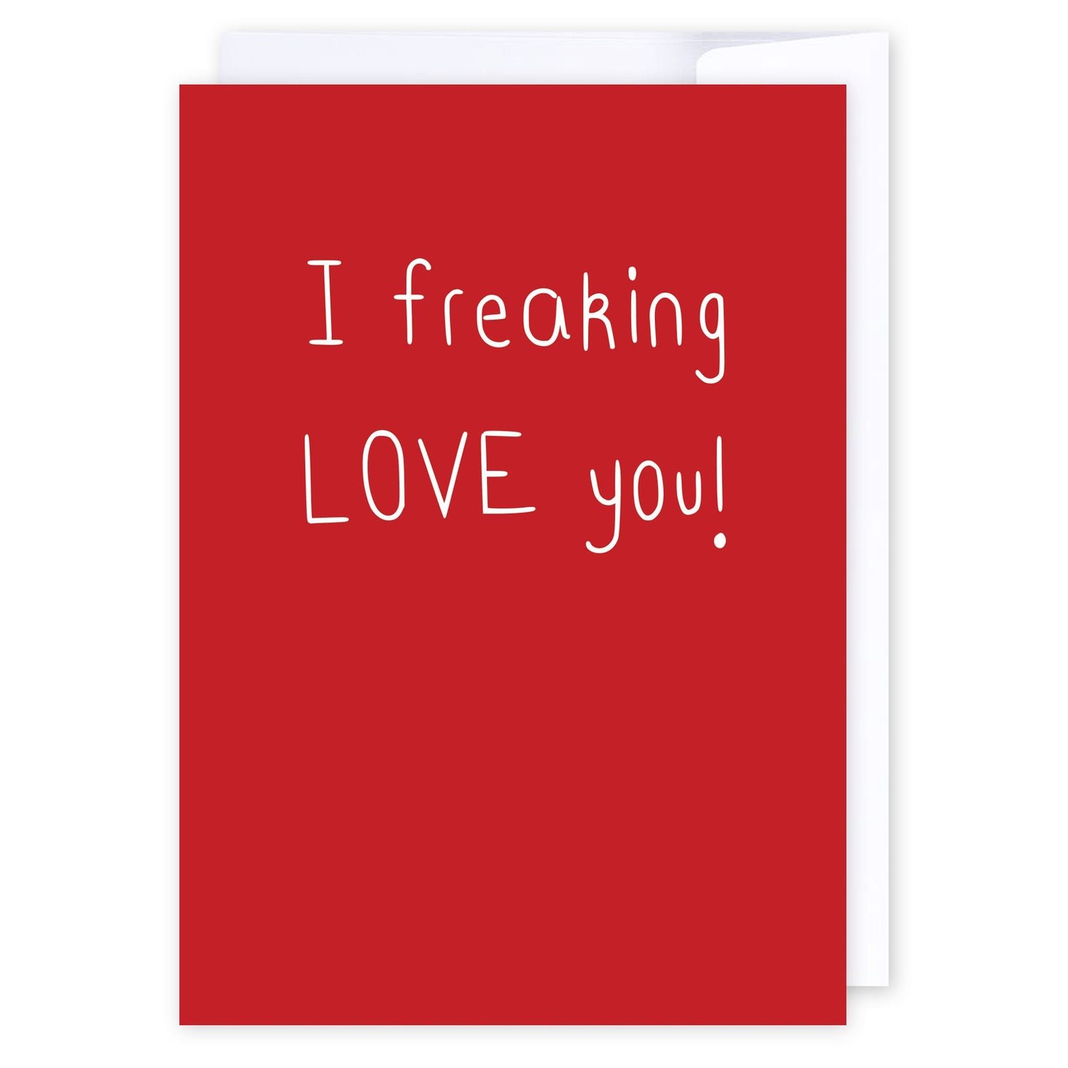 I freaking LOVE you: NZ Made Greeting Card, Hilda &amp; Co., Love, by iCandy Publishing