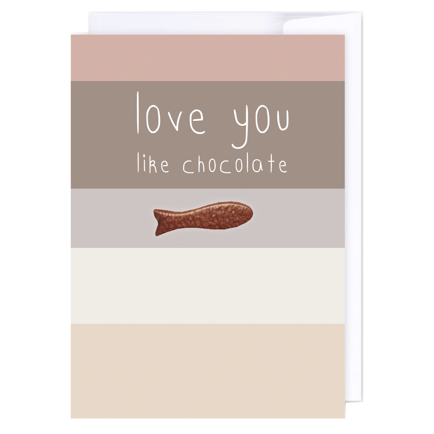 I love you like chocolate: NZ Made Greeting Card, Love, , by iCandy Publishing