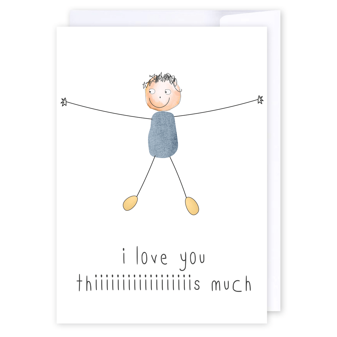 I love you this much: NZ Made Greeting Card, Best sellers, Love, by Icandy Design Ltd
