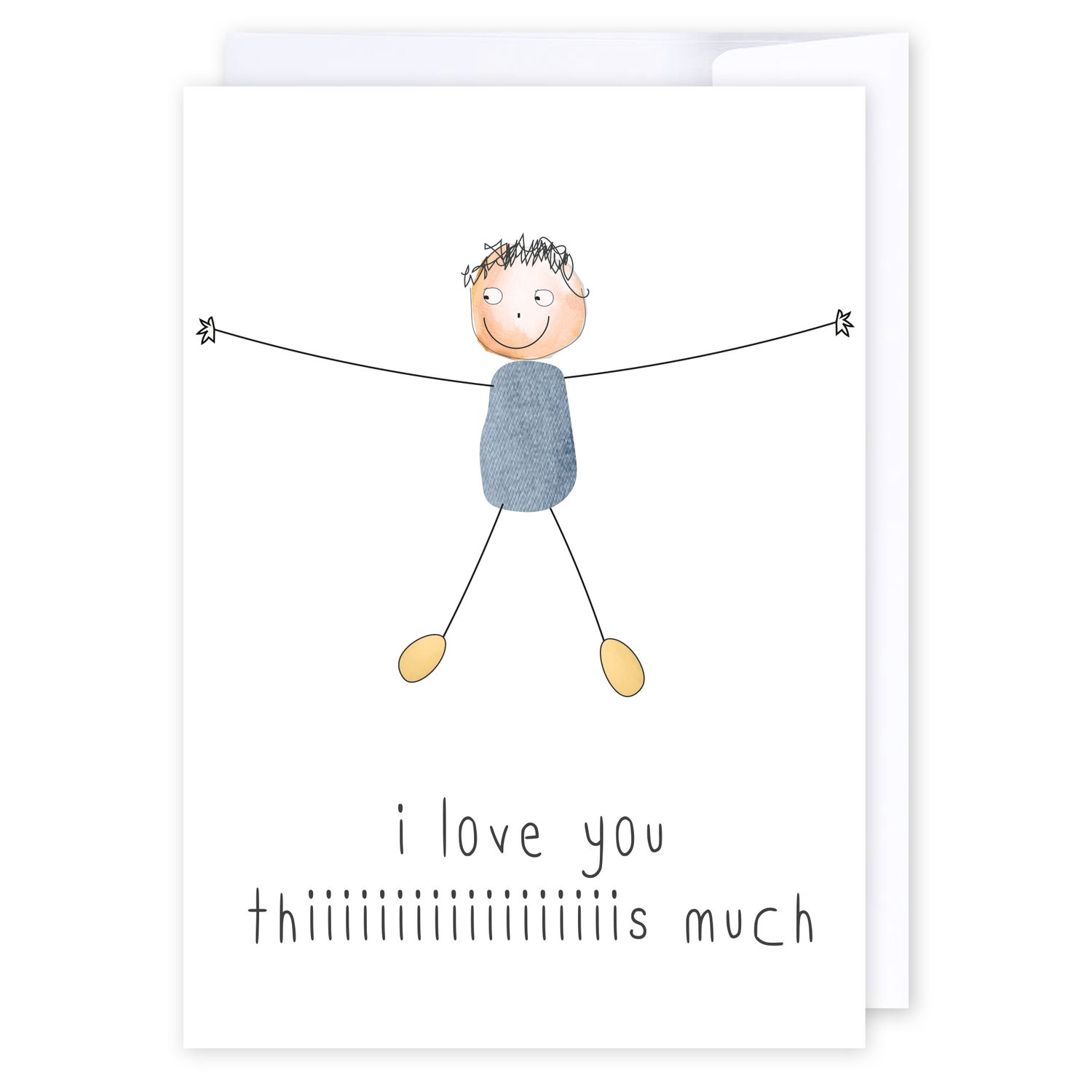 I love you this much: NZ Made Greeting Card, Best sellers, Love, by Icandy Design Ltd