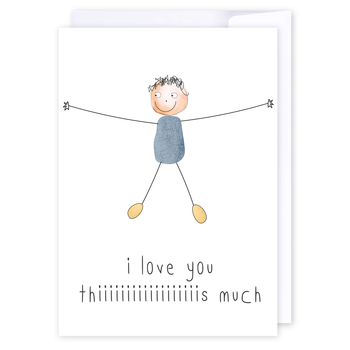I love you this much: NZ Made Greeting Card, Best sellers, Lisa's letters, Love by iCandy Publishing
