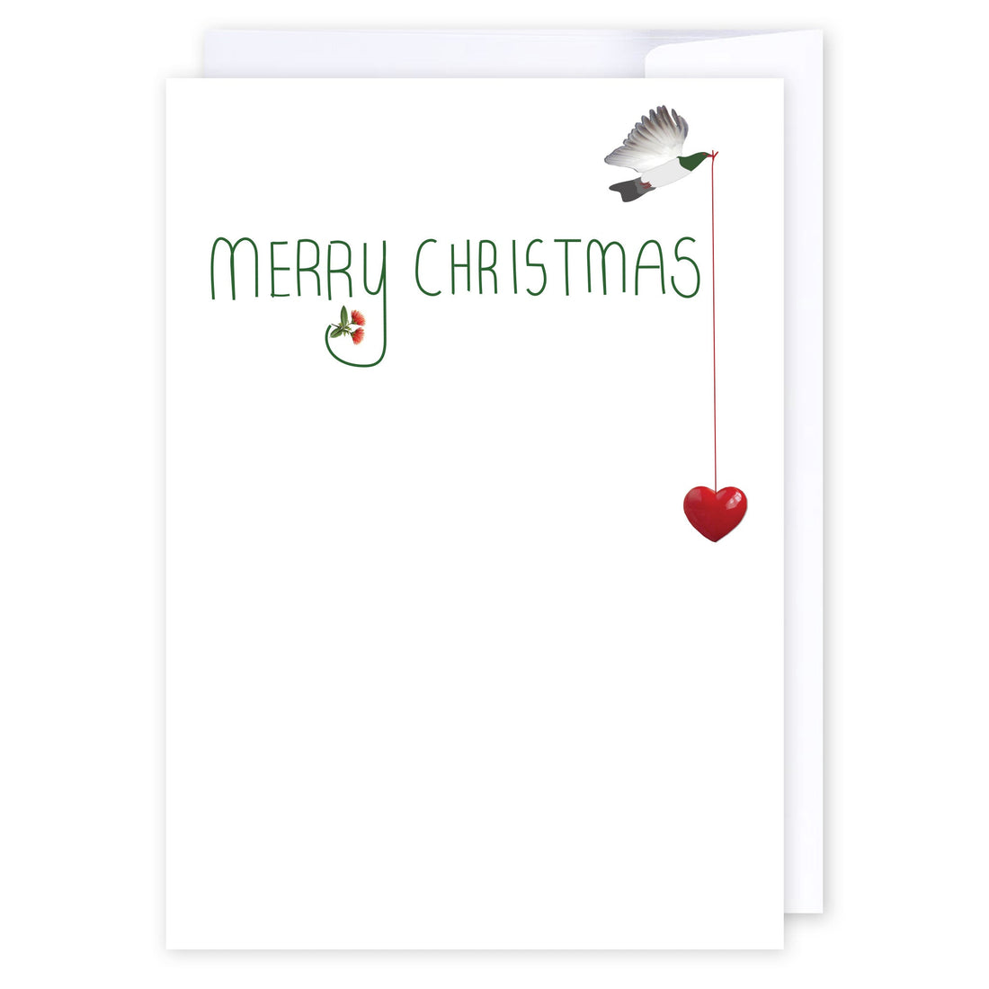 Kererū Christmas: NZ Made Greeting Card, Christmas, Kiwiana, by Icandy Design Ltd