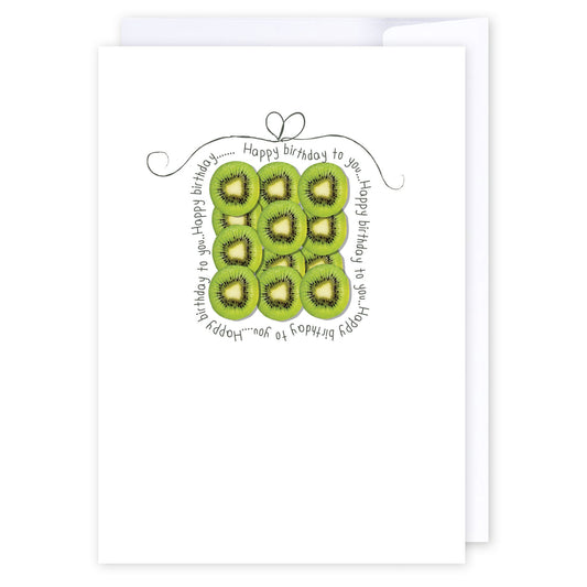 Kiwifruit Birthday Gift: NZ Made Greeting Card, Birthday, Jandal & Ink, Kiwiana by iCandy Publishing
