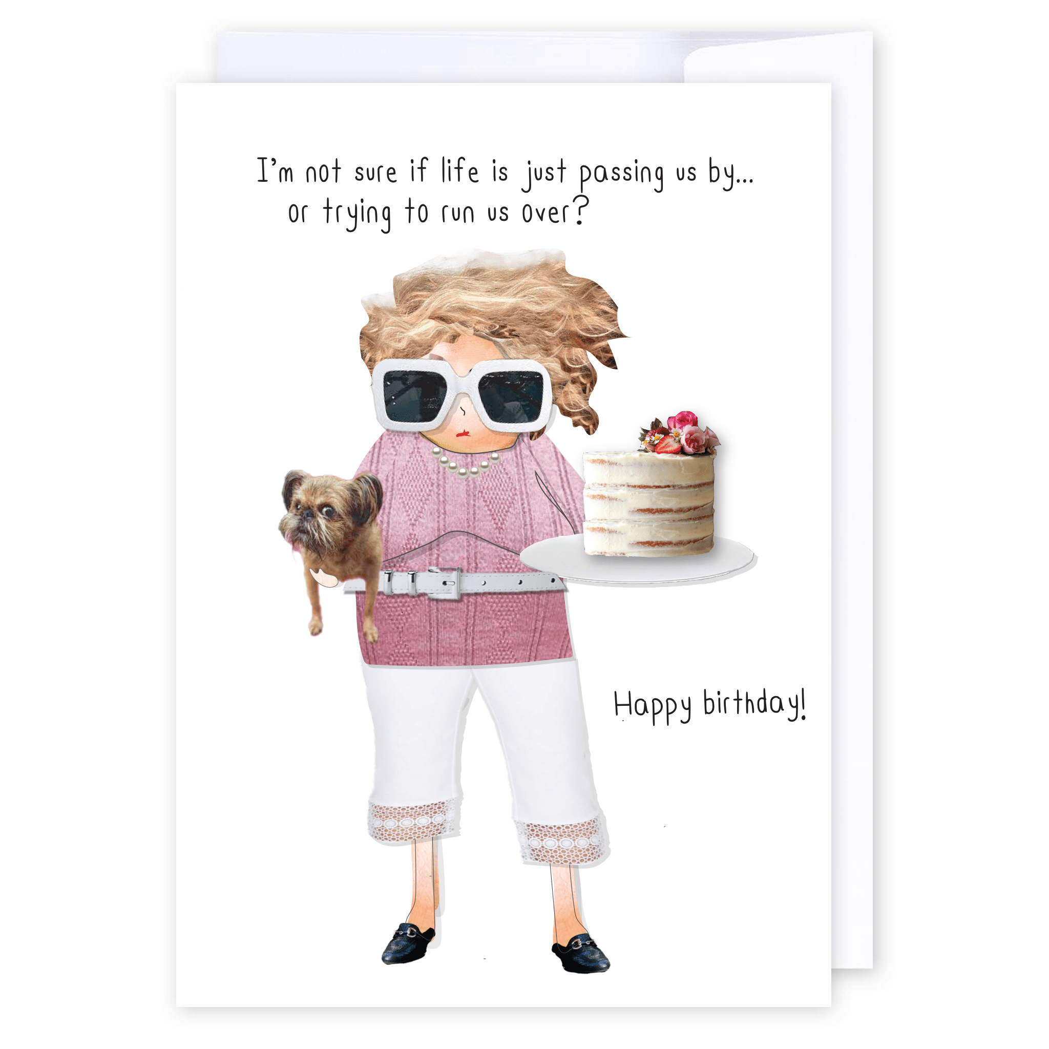 Life passing us by: NZ Made Greeting Card, Birthday, For Her, Fun by iCandy Publishing
