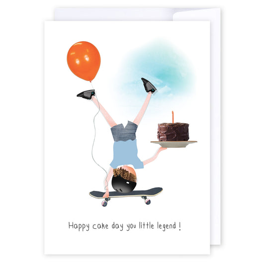 Little legend cake day: NZ Made Greeting Card, Birthday, For Kids, Lisa's letters by iCandy Publishing