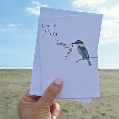 Love you Mum: NZ Made Greeting Card, Birthday, Kiwiana, Mums by Icandy Design Ltd
