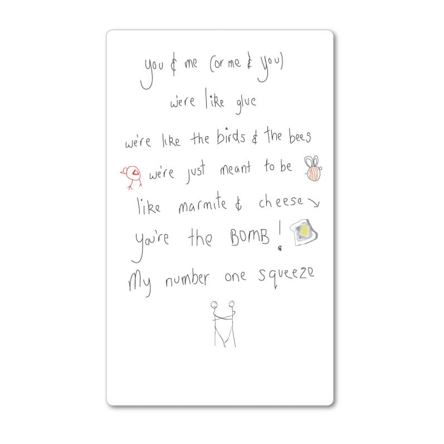 Magnet - Marmite and cheese: NZ Made Greeting Card, , , by Icandy Design Ltd